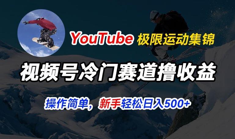 视频号冷门赛道撸收益，YouTube搬运极限运动集锦，暴力起号，操作简单流量高，轻松日入5张【揭秘】-985网创