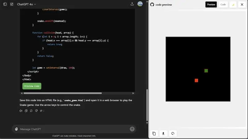 ChatGPT Code Preview｜AI编程预览工具-985网创