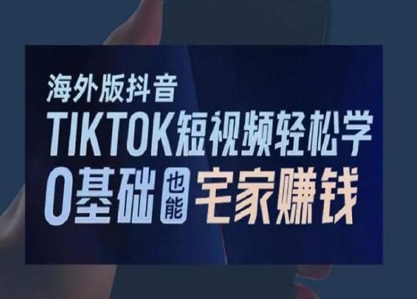 海外版抖音TikTok短视频轻松学，0基础宅家也能赚钱-985网创
