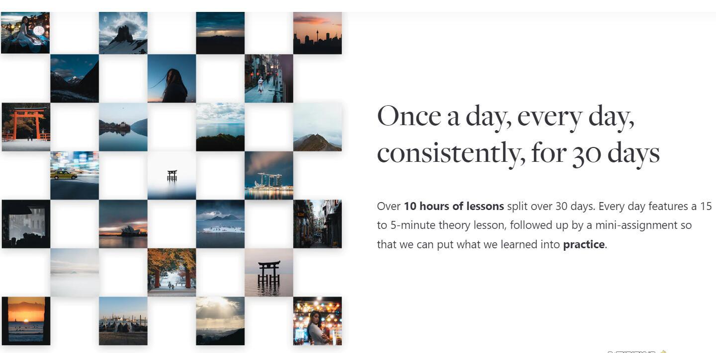 网红摄影师Pat Kay – 30天摄影基础知识加速器教程-30节课-中英字幕-985网创