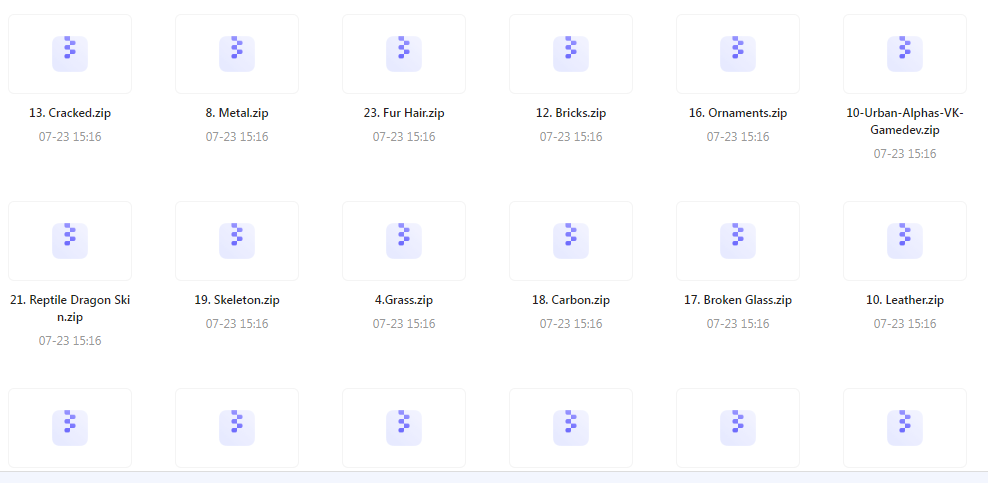 【素材分享】实用教程+素材 Zbrush与Blender表面纹理合集-985网创