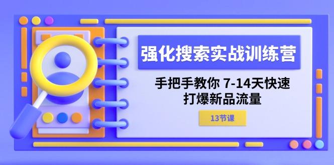 强化 搜索实战训练营，手把手教你 7-14天快速-打爆新品流量(13节课-985网创