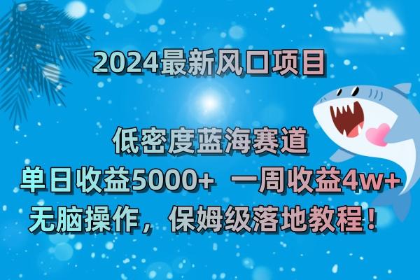 (8545期)2024最新风口项目 低密度蓝海赛道，日收益5000+周收益4w+ 无脑操作，保...-985网创