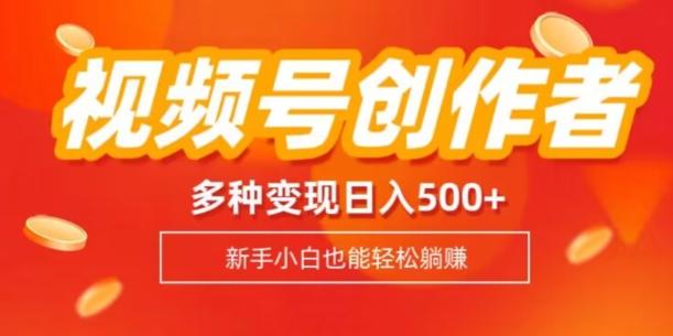 视频号创作者计划，多种变现方式，日入500+【内附1080g视频素材】-985网创