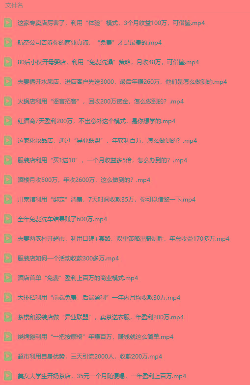 图片[5]-(9607期)真实有效391套商业模式，年入几十到几百万案例解析(电子书+视频+图文)-985网创