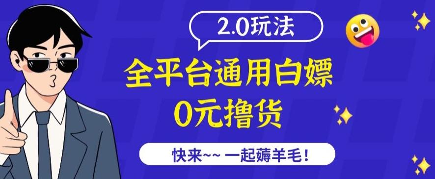 外面收费2980的全平台通用白嫖撸货项目2.0玩法【仅揭秘】-985网创