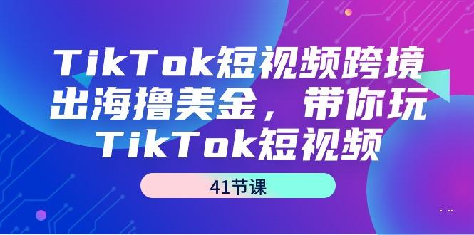 TikTok短视频跨境出海撸美金，带你玩TikTok短视频(41节课)-985网创