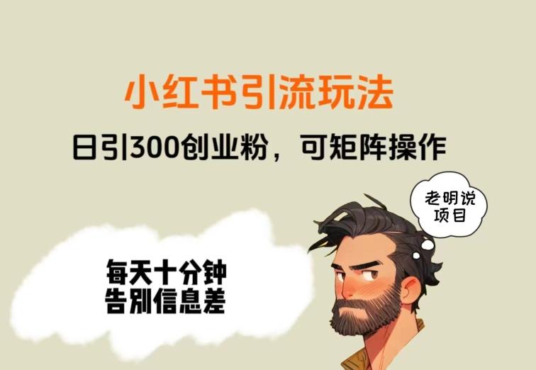 靠小红书视频日印300粉，两分钟一个视频轻松矩阵-985网创
