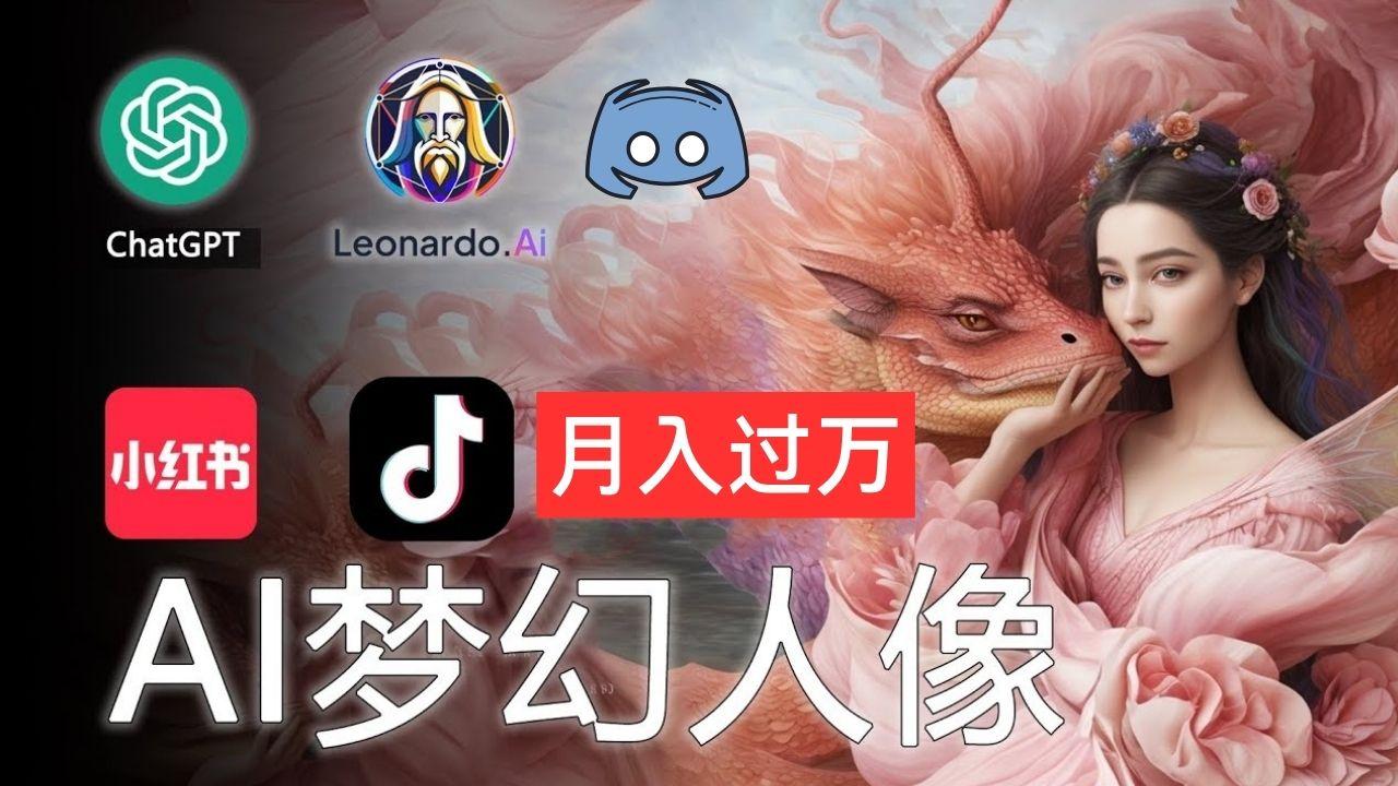 AI摄影梦幻人像：零基础也能月入过万的秘密-985网创
