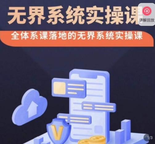 老衲·无界系统实操课，全体系落地无界改版后选择、出价、高投产做付费引流-985网创