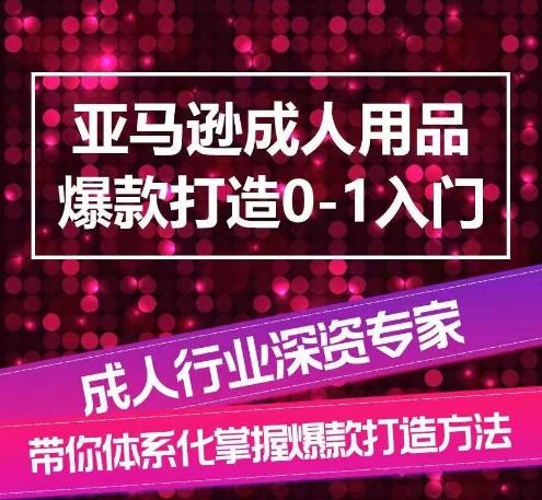 亚马逊成人用品爆款打造0-1入门，系统化讲解亚马逊成人用品爆款打造的流程-985网创