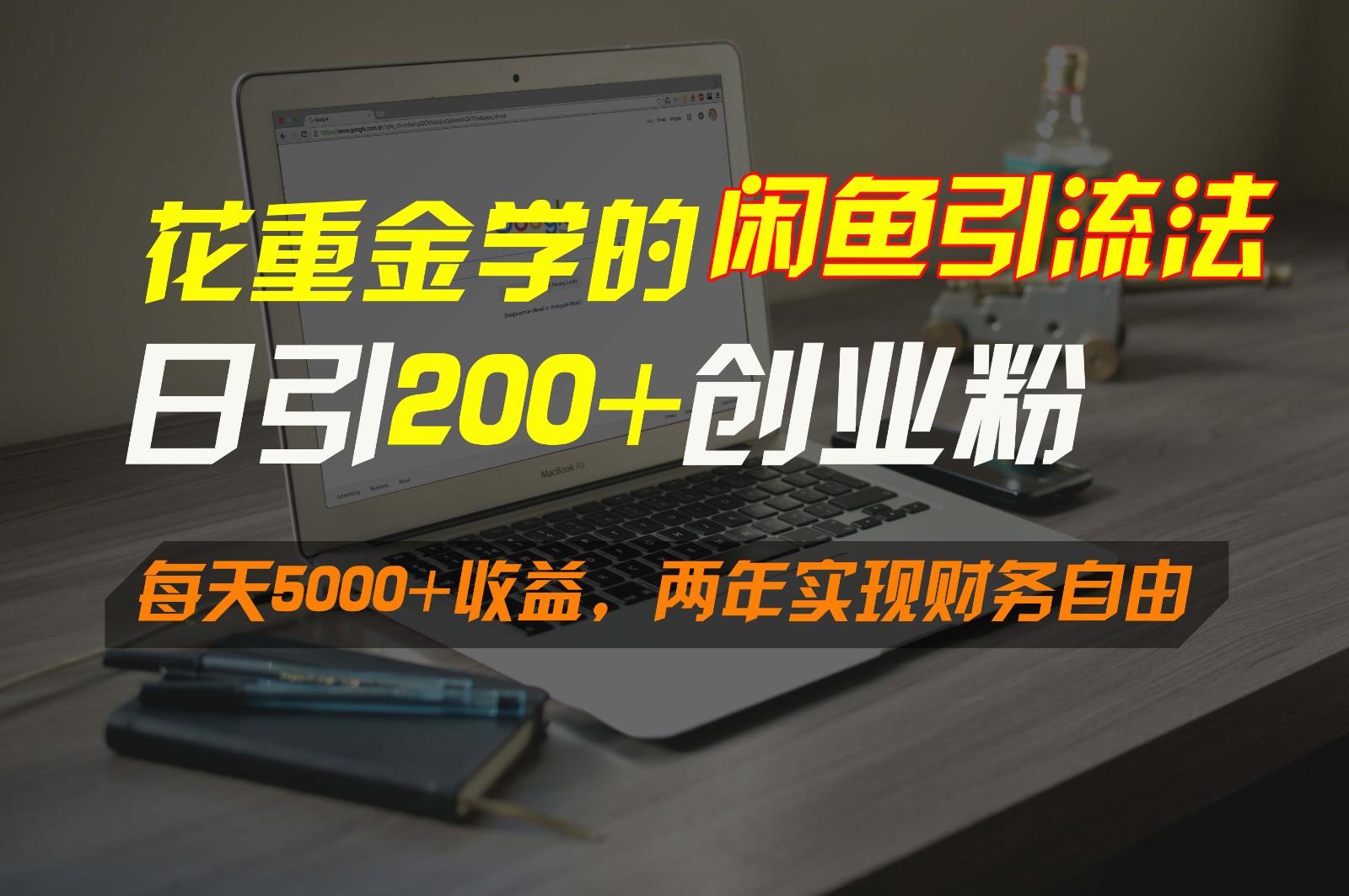 花重金学的闲鱼引流法，日引流300+创业粉，每天5000+收益，两年实现财务自由-985网创