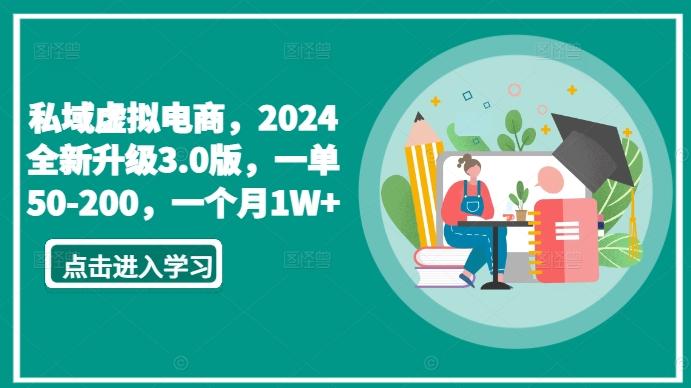 私域虚拟电商，2024全新升级3.0版，一单50-200，一个月1W+【揭秘】-985网创
