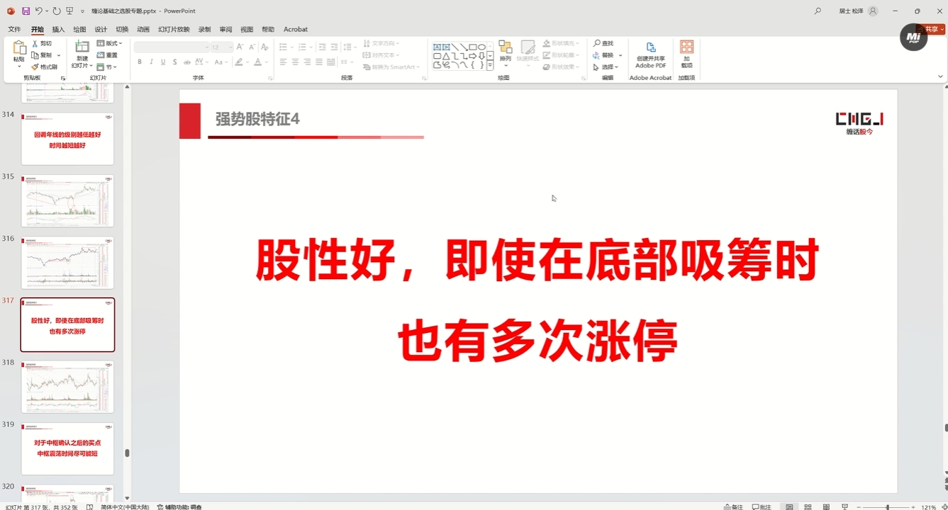 缠话股今·缠论基础之选股专题-985网创