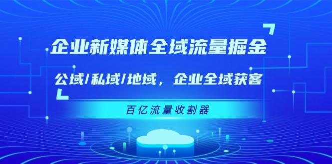 企业 新媒体 全域流量掘金：公域/私域/地域 企业全域获客 百亿流量 收割器-985网创