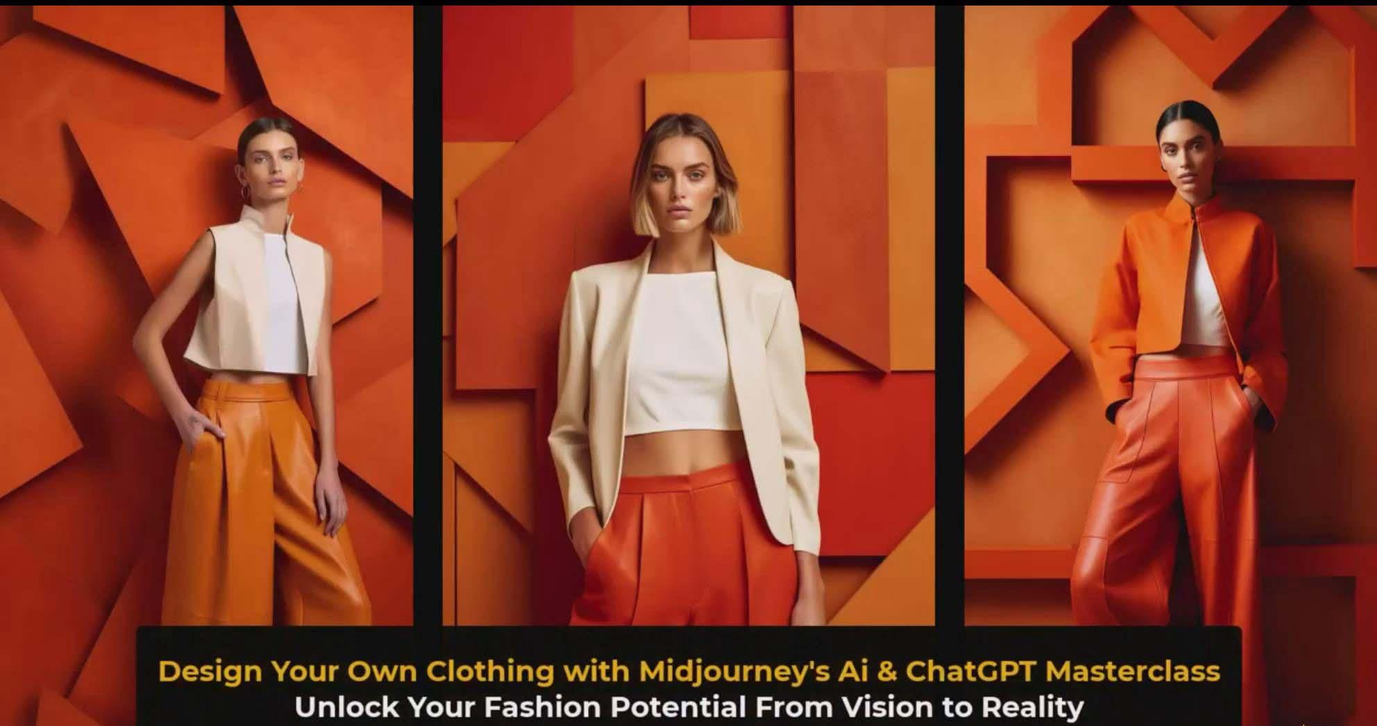 图片[3]-利用 Midjourneys Ai 人工智能设计自己的服装AI大师班-10节课-中英字幕-985网创