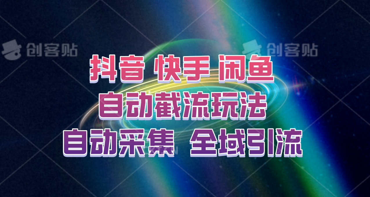 快手、抖音、闲鱼自动截流玩法，利用一个软件自动采集、评论、点赞、私信，全域引流-985网创