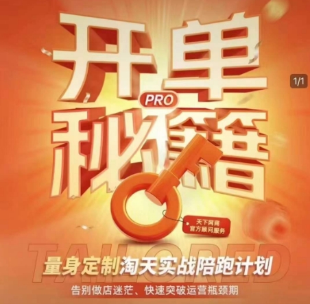 淘宝开单秘籍PRO，量身定制淘天实战陪跑计划，告别做店迷茫、快速突破运营瓶颈期-985网创