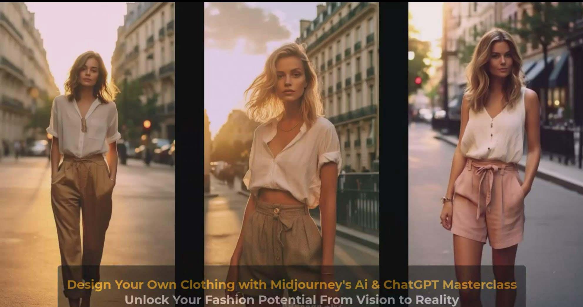 图片[9]-利用 Midjourneys Ai 人工智能设计自己的服装AI大师班-10节课-中英字幕-985网创