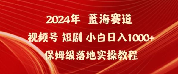 2024年视频号短剧新玩法小白日入1000+保姆级落地实操教程【揭秘】-985网创