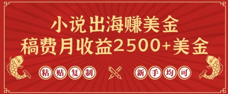 小说出海赚美金，稿费月收益2500+美金，仅需chatgpt粘贴复制，新手也能玩转【揭秘】-985网创