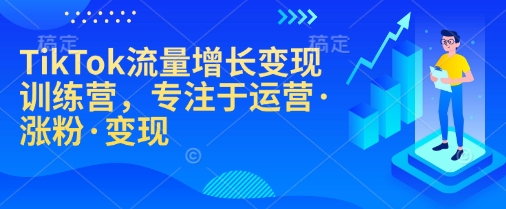 TikTok流量增长变现训练营，专注于运营·涨粉·变现-985网创