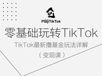 零基础玩转TiKToK变现课，TikTok最新撸基金玩法详解-985网创
