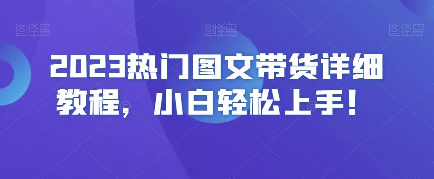 2023热门图文带货详细教程，小白轻松上手！-985网创