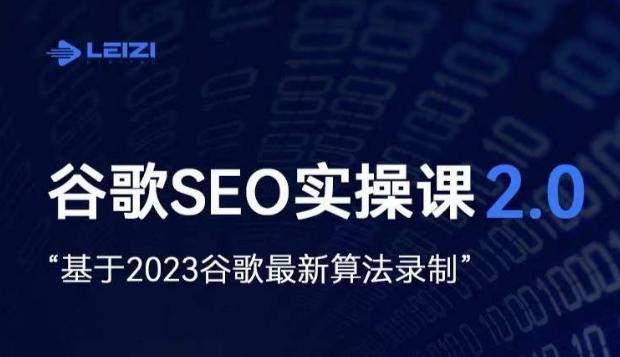 雷子·谷歌SEO 2.0实战课，独立站询盘自由必备，基于2023谷歌最新算法录制-985网创
