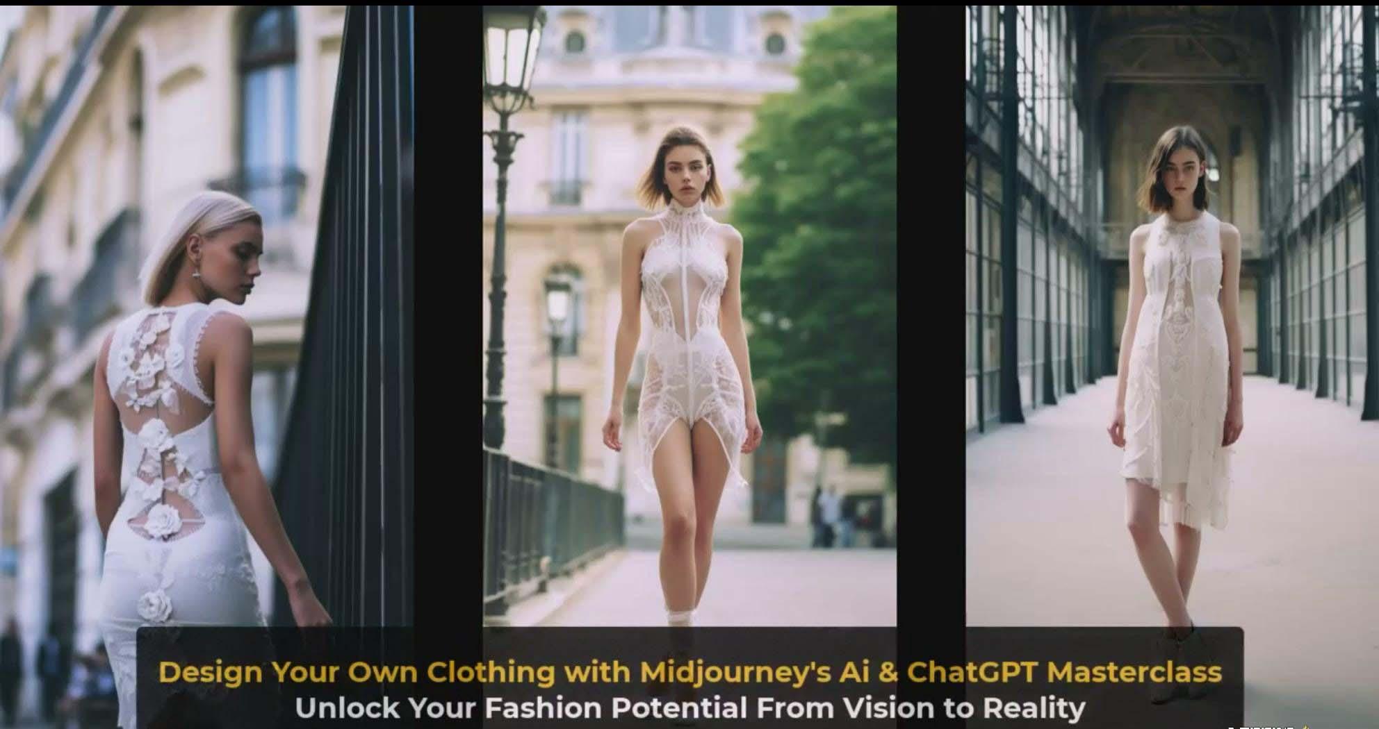 图片[4]-利用 Midjourneys Ai 人工智能设计自己的服装AI大师班-10节课-中英字幕-985网创