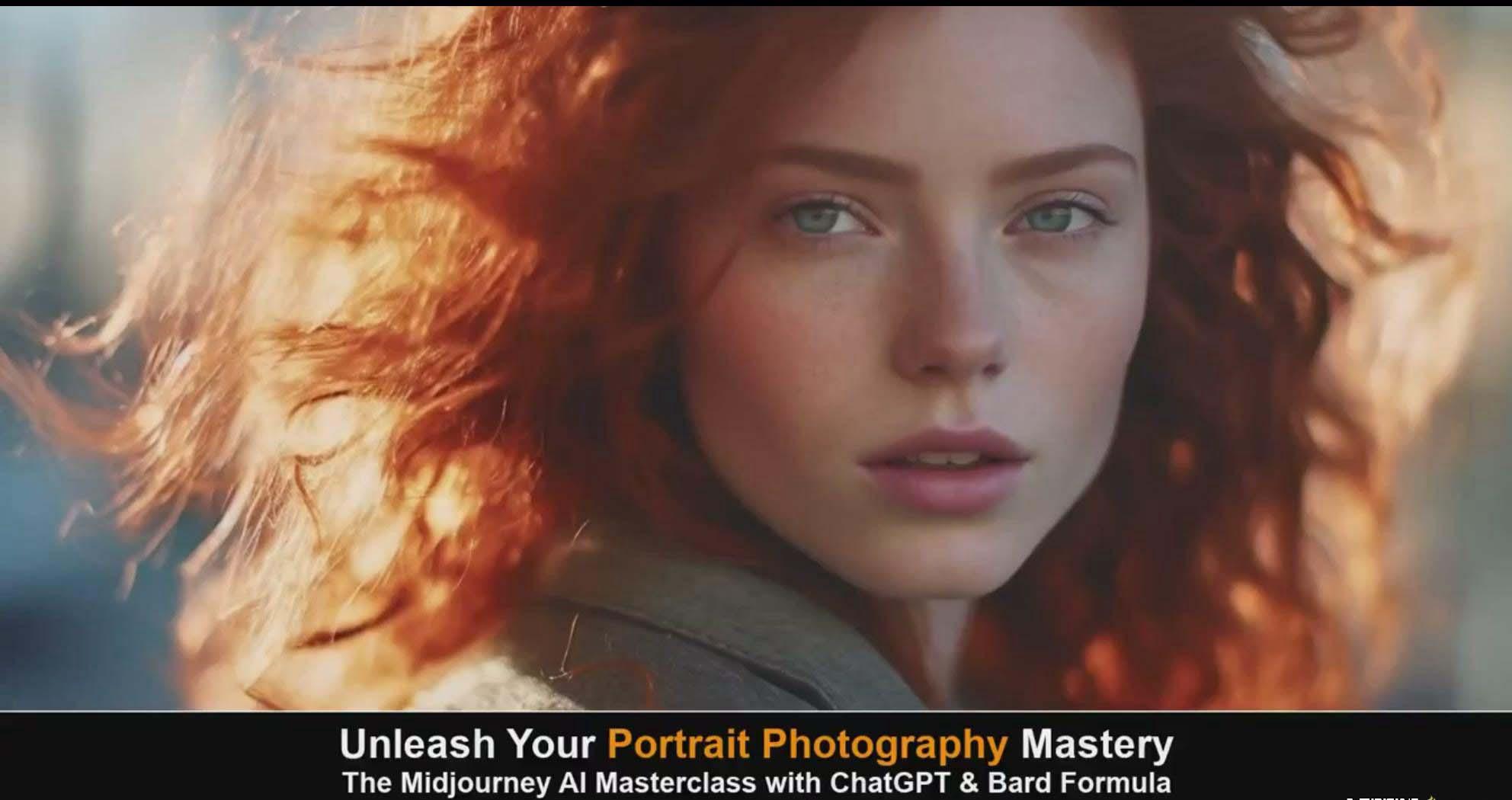 图片[2]-(9312期)Midjourney v5 ChatGPT 和 Bard AI人工智能人像摄影大师班-15节-中英字幕-985网创
