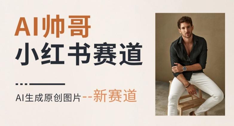 AI一键生成帅哥，新思路新赛道，涨粉迅速，轻松月入过万-985网创