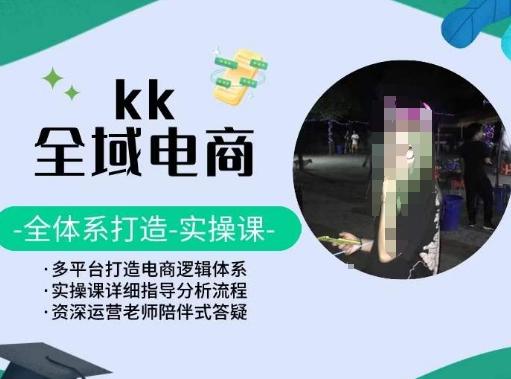 KK全域电商，全体系打造实操课，多平台打造电商逻辑体系-985网创