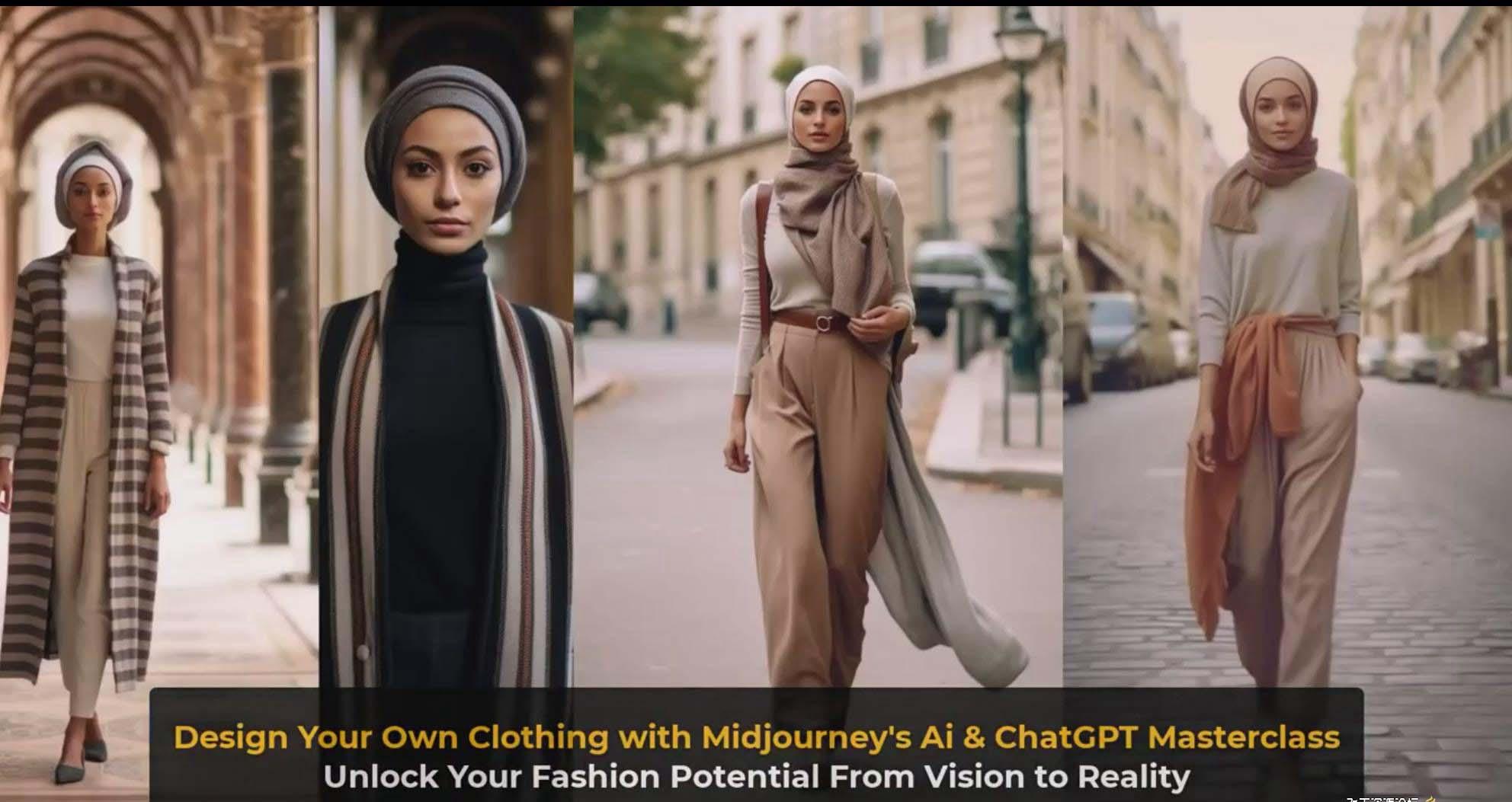 图片[10]-利用 Midjourneys Ai 人工智能设计自己的服装AI大师班-10节课-中英字幕-985网创