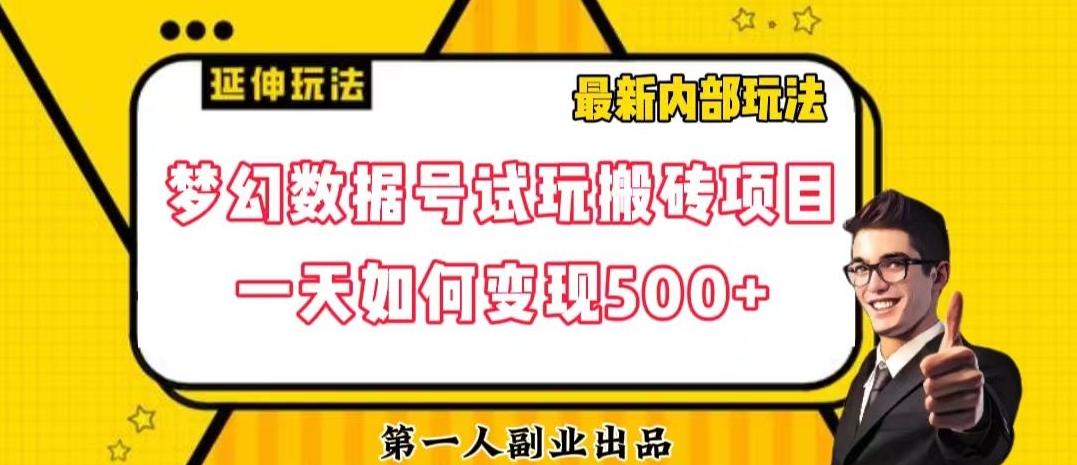 数据号回归玩法游戏试玩搬砖项目再创日入500+【揭秘】-985网创