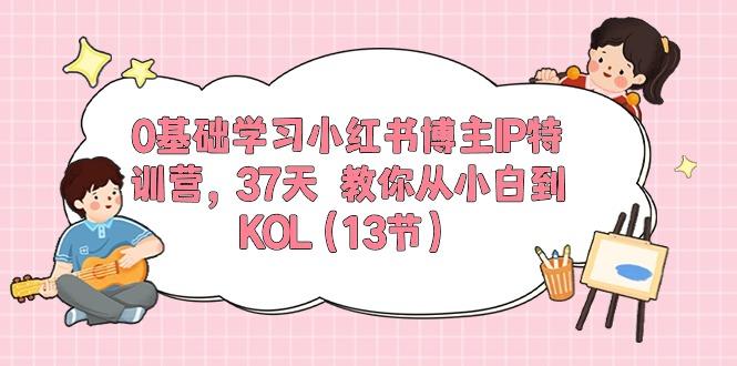 0基础学习小红书博主IP特训营，37天 教你从小白到KOL(13节-985网创