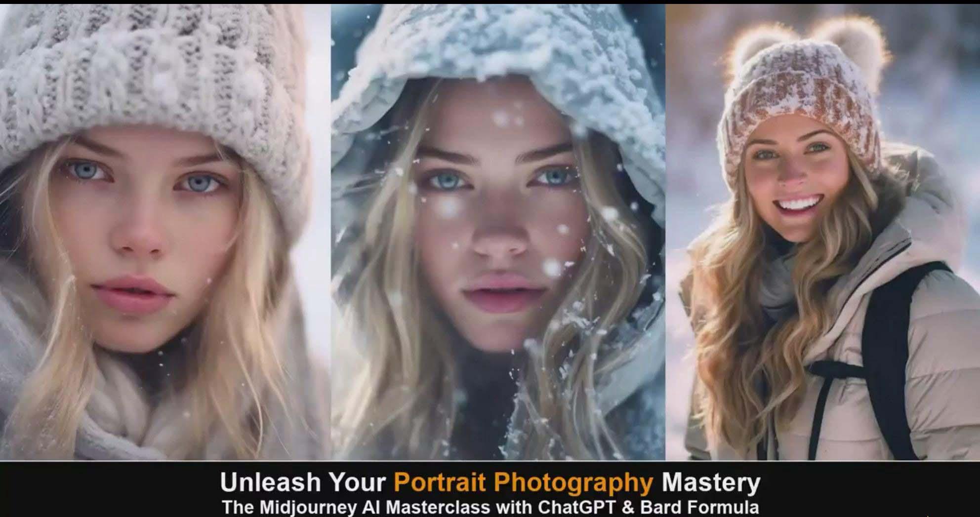 图片[5]-(9312期)Midjourney v5 ChatGPT 和 Bard AI人工智能人像摄影大师班-15节-中英字幕-985网创